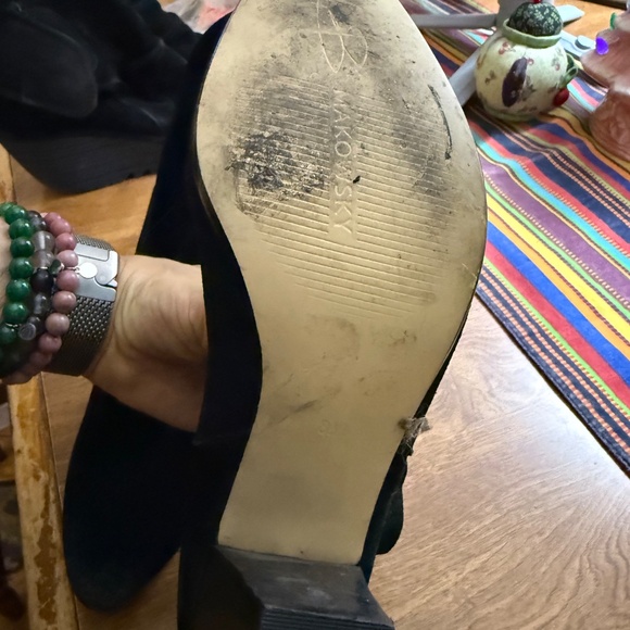 B. Makowsky Black Suede Boots | Pre-Owned | Size 8.5 - Picture 13 of 16